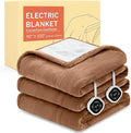 HOMLYNS LuxeHeat Heated Blanket Electric Blanket King Size, Soft Flannel Sherpa by HOMLYNS
