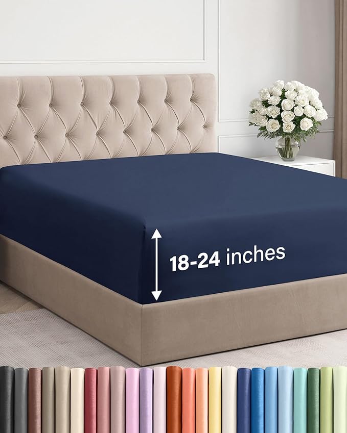 Extra Deep Cal King Fitted Sheet by CGKUnlimited