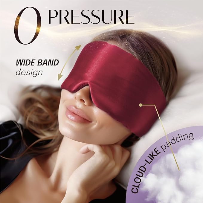 Silk Sleep Mask Soft Pressureless: 100% Mulberry Silk - Image 4