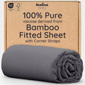 Bambaw 100% Viscose Derived from Bamboo Fitted Sheet Twin Size, Cooling Fitted by Bambaw