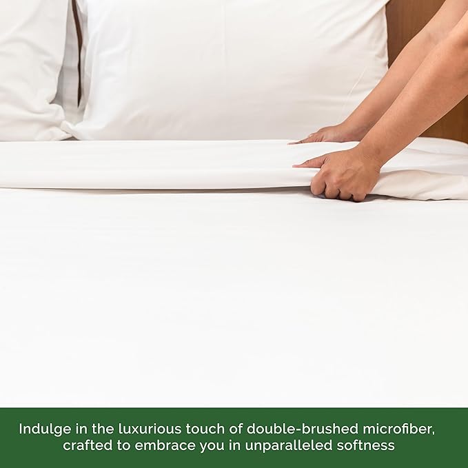 Elegant Comfort Premium Hotel Quality 1-Piece Flat Sheet, Luxury & Softest 1500 - Image 4