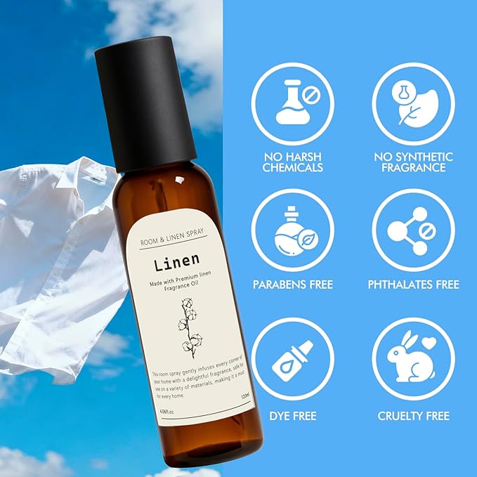 Linen Room Spray, Home Fragrance Concentrated Room Spray, Long Lasting Air - Image 4