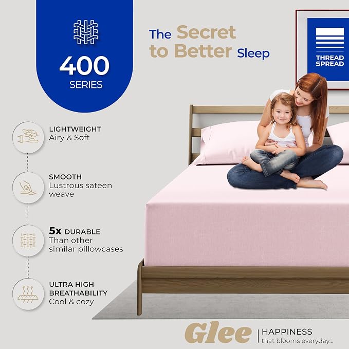 Thread Spread 100% Cotton King Size Pillow Cases Set of 2 - Image 2