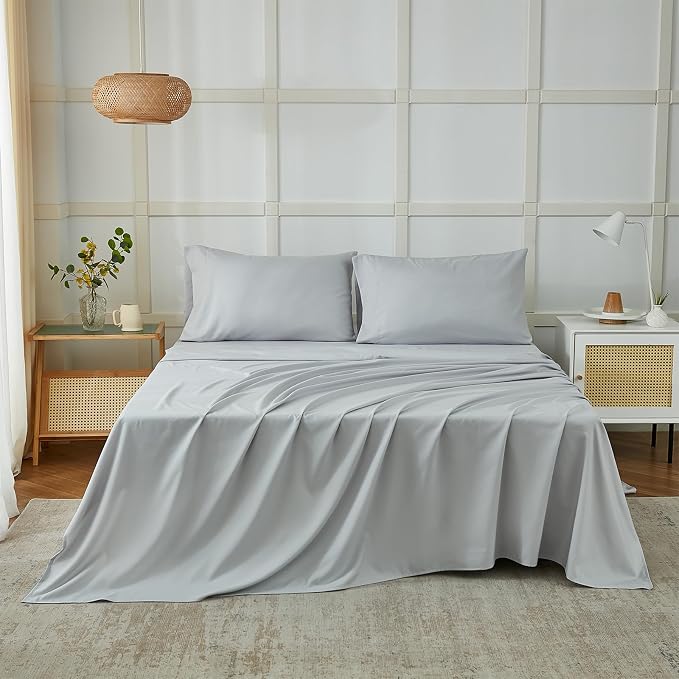 ILAVANDE King Size Sheets Set, 4 Piece Hotel Luxury Super Soft 1800 Series - Image 2