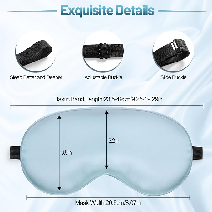 Sleep Mask, Silk Eye Mask for Sleeping - Image 3