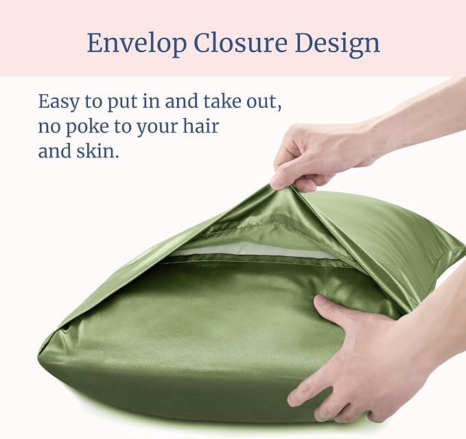 BEDELITE Satin Pillowcase for Hair and Skin, Super Soft and Cooling Similar to - Image 6