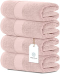 White Classic Luxury Bath Towels Set of 4 Large by WhiteClassic