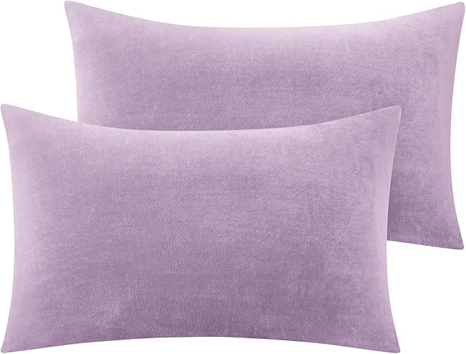 BEDELITE Flannel King Size Pillow Cases Set of 2, Super Soft Fleece Pillowcases by BEDELITE