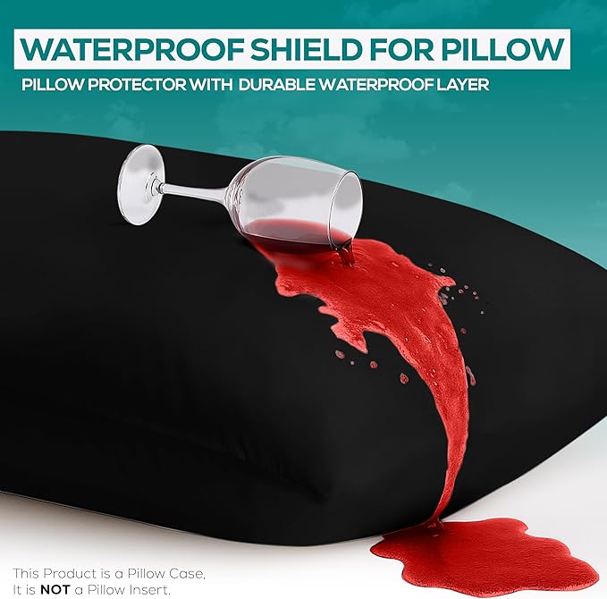 Utopia Bedding Premium 100% Waterproof Pillow Protectors - Image 3