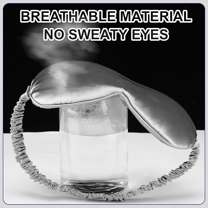 Newcotte 50 Pcs Silk Sleep Eye Mask - Image 6