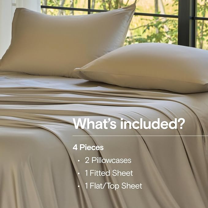 DOZ Sheet Set, 100% Viscose derived from Bamboo, Organically Grown, Buttery Soft - Image 2