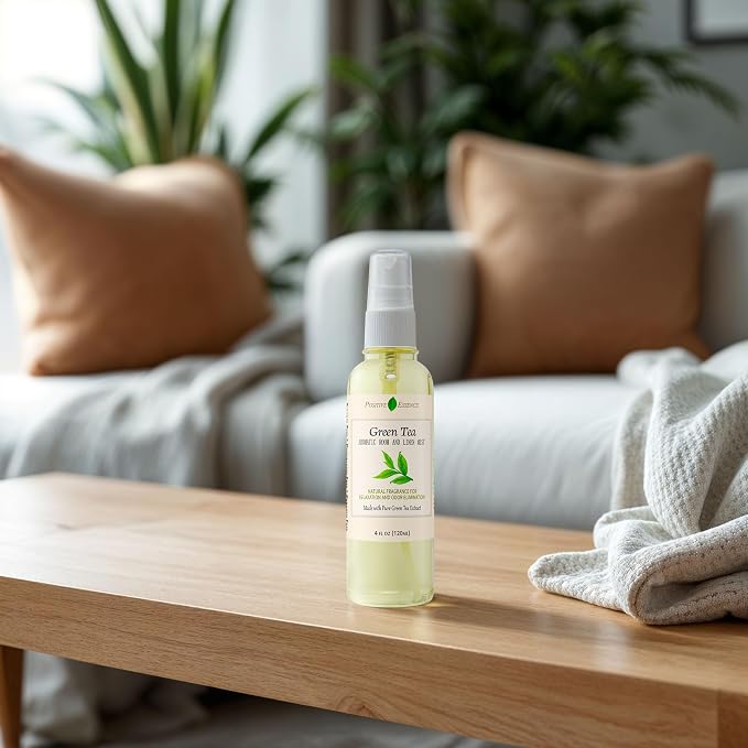 Green Tea Linen and Room Spray, Natural Air Freshener Made - Image 4
