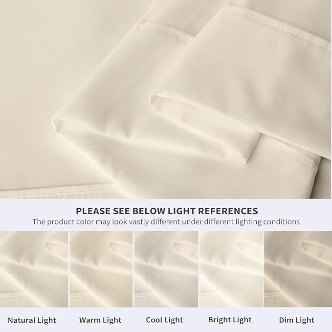 Maple&Stone Twin Flat Sheet 6 Pack, Premium Soft & Breathable, Brushed - Image 4