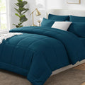 CozyLux King Size Comforter Set Lyons Blue, 7 Pieces Bed in a Bag, All Season by CozyLux