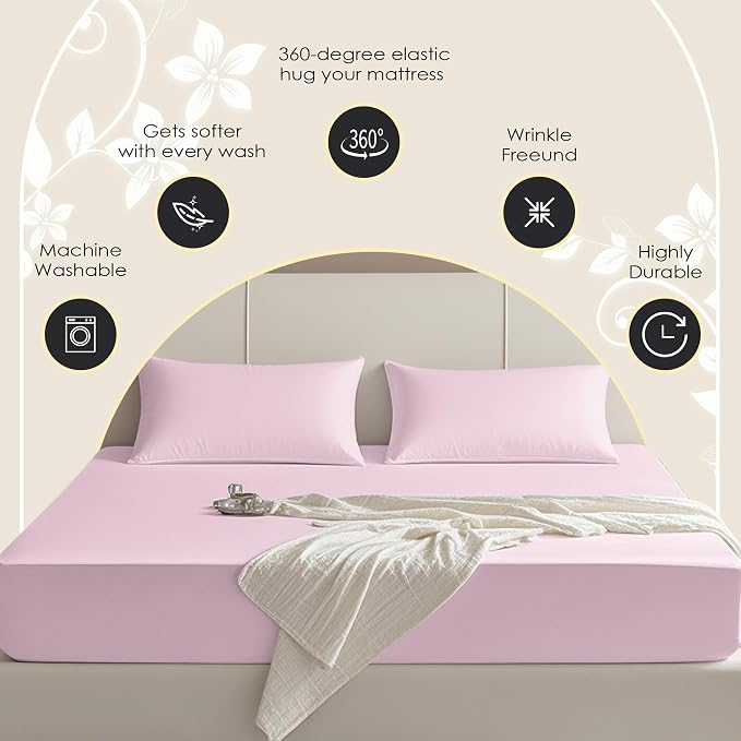 FreshCulture Full Fitted Sheet Only – Premium Hotel-Quality Fitted Sheet - Image 4