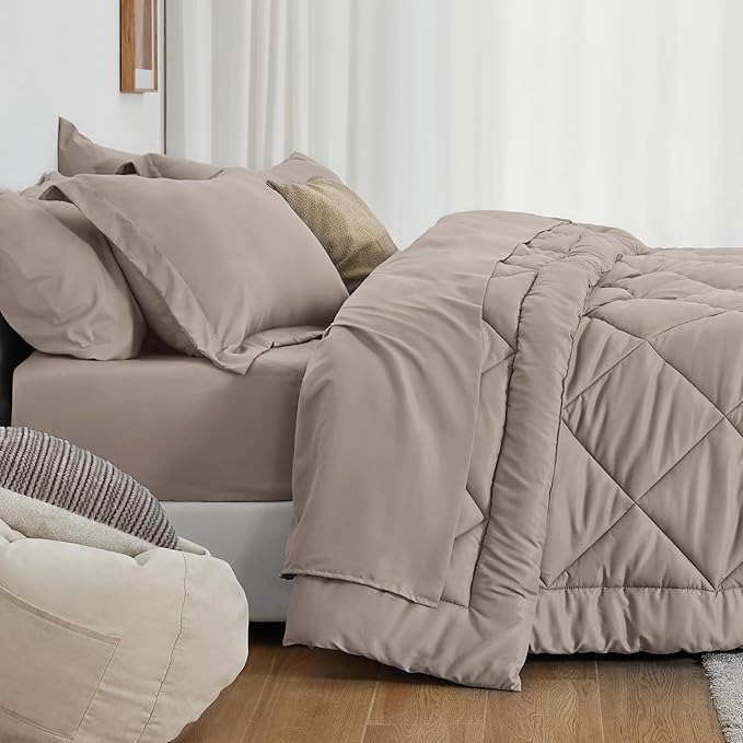 Love's cabin Twin XL Comforter Set Burlwood, 5 Pieces Twin XL Bed in a Bag - Image 3