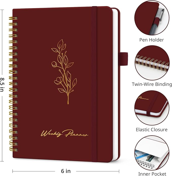 Taja Undated Weekly Planner, Weekly To Do List Notebook - Image 6