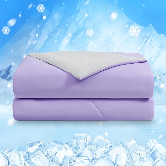 HOMFINE Cooling Comforter Queen Size, Japanese Double-Sided Cold Tech Fabric - Image 8