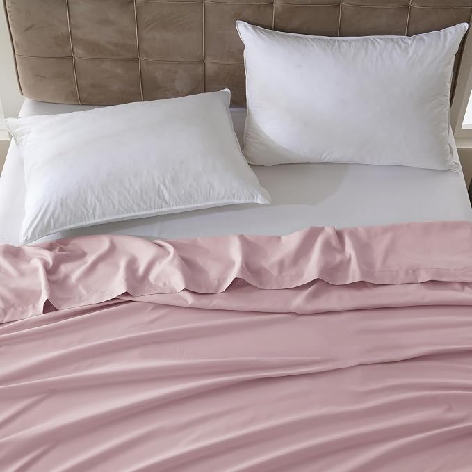 ZPECC Twin Flat Sheet Only 1 Pack, Durable Pink Top Bed Sheets Hypoallergenic - Image 7