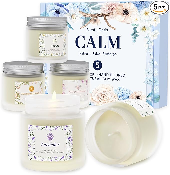 BlissfulOasis Scented Candles, Long-Lasting Candles by BlissfulOasis