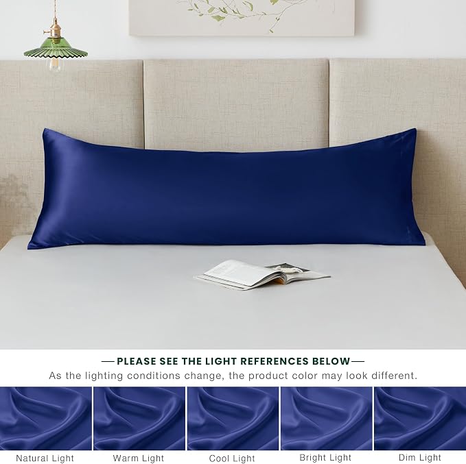 Love's cabin Satin Body Pillowcase 20x54, Cooling Pillow Cover - Image 8