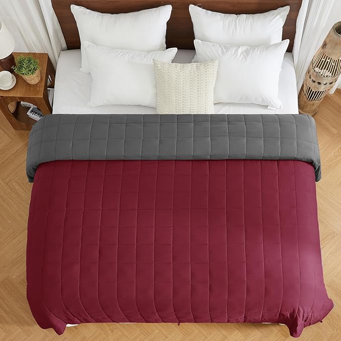 King Size Weighted Blanket for Adults Cooling Heavy Blanket for Sleeping - Image 8