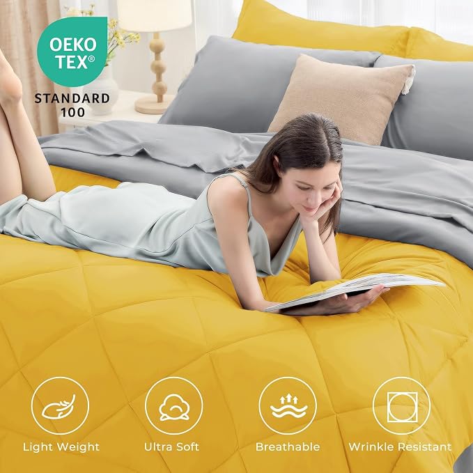 HEVUMYI Queen Comforter Set - Image 2