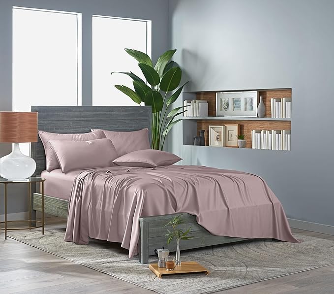 Pure Bamboo Full Sheets, Genuine 100% Organic Viscose Derived from Bamboo Bed - Image 3