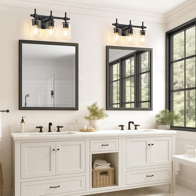 Asnxcju 3-Light Matte Black Vanity Light - Image 6