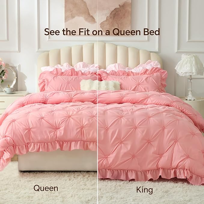 BEDELITE Pink Comforter Set Queen - Image 3