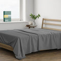 THREAD SPREAD 100% Organic Cotton Percale Flat Sheet Queen Size by THREADSPREAD