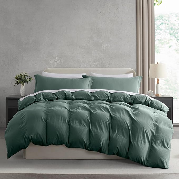 Nestl Forest Green Duvet Cover Full Size by Nestl