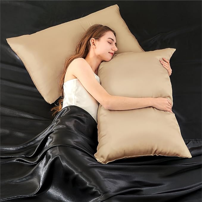 INFIIXSO Silk Pillow Cases 2 Pack Standard Size, Ultra Smooth & Soft Mulberry - Image 7