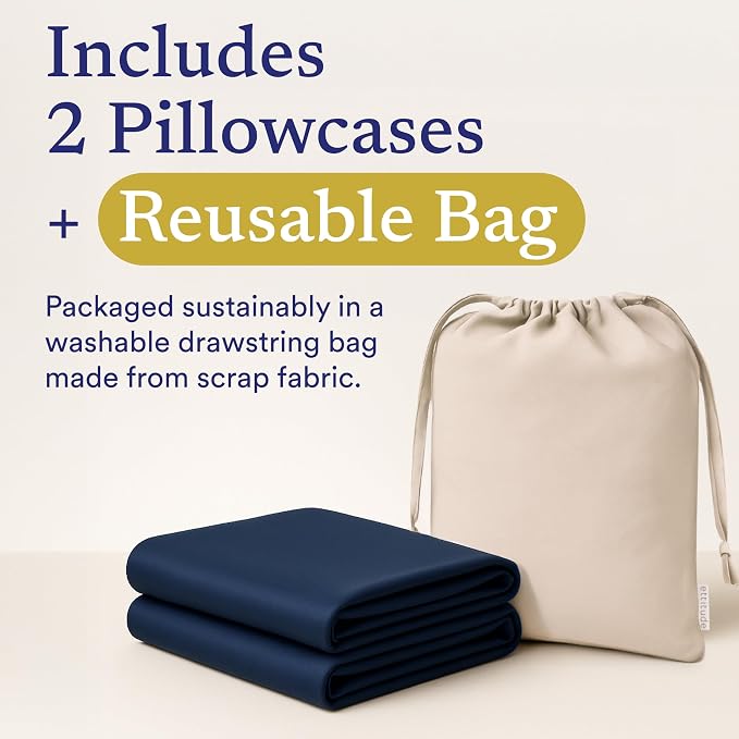 ettitude Pillowcase Set of 2-100% Lyocell from Organic Bamboo - Image 8