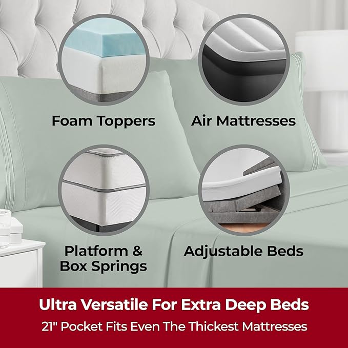 Mellanni Extra Deep Queen Sheets - Image 2