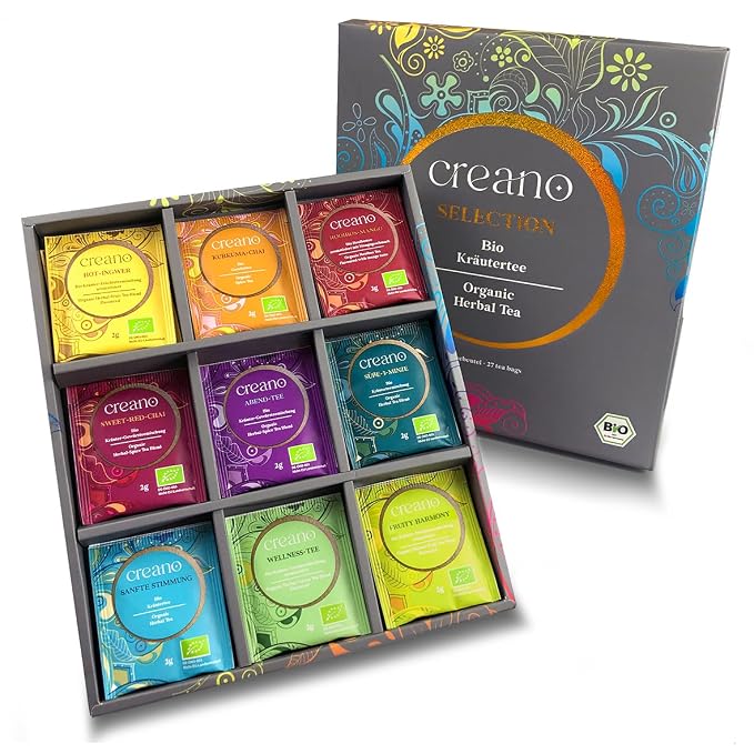 Creano Organic Herbal Tea Sampler Gift Set by Creano