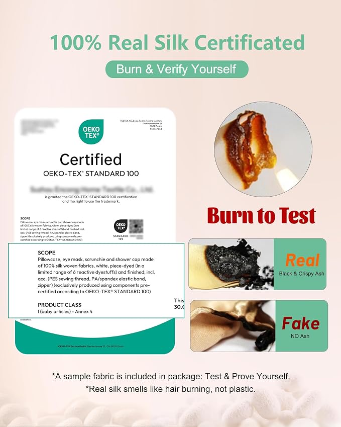 BeeVines 100% Real Mulberry Silk 2 Pack Sleep Mask, Pure Silk Eye Masks - Image 9