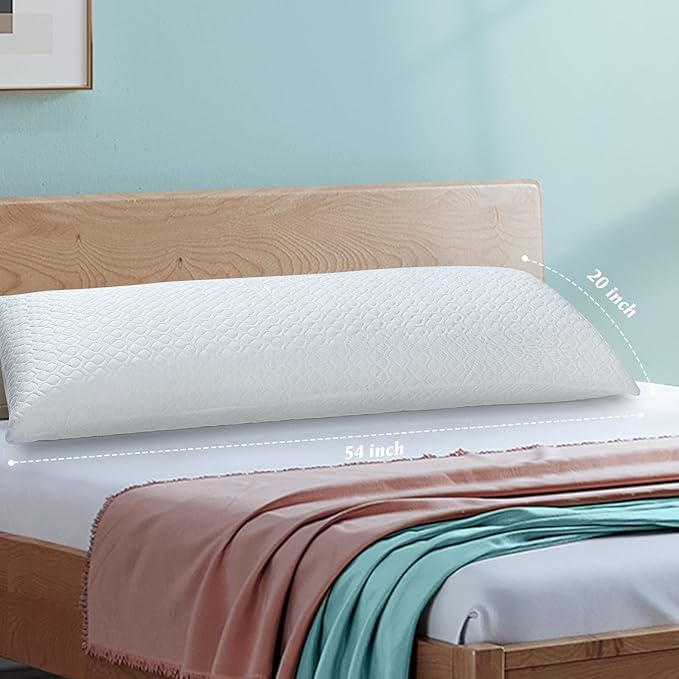 Rainmr Shredded Memory Foam Full Body Pillow – Side Sleeper – Huggable Long - Image 3