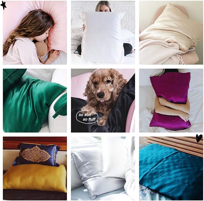 Ravmix Silk Pillow Cases with Zipper, 21momme Mulberry Silk Pillowcase - Image 8