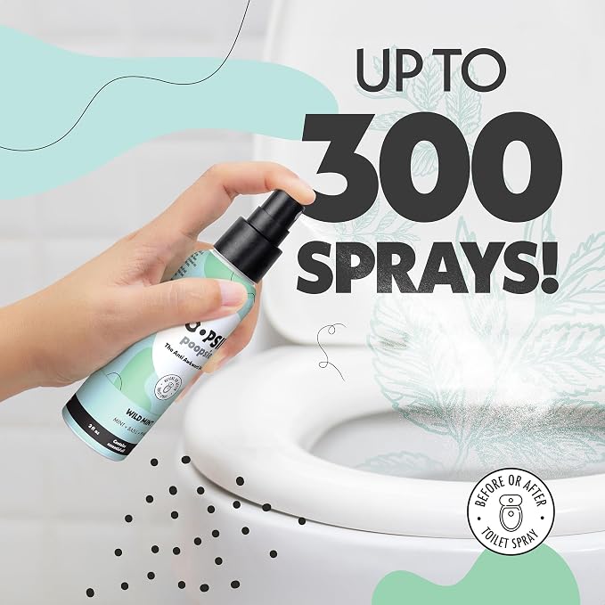 Oopsie Poopsie Toilet Spray – Before & After You Go Bathroom Odor Eliminator & - Image 5