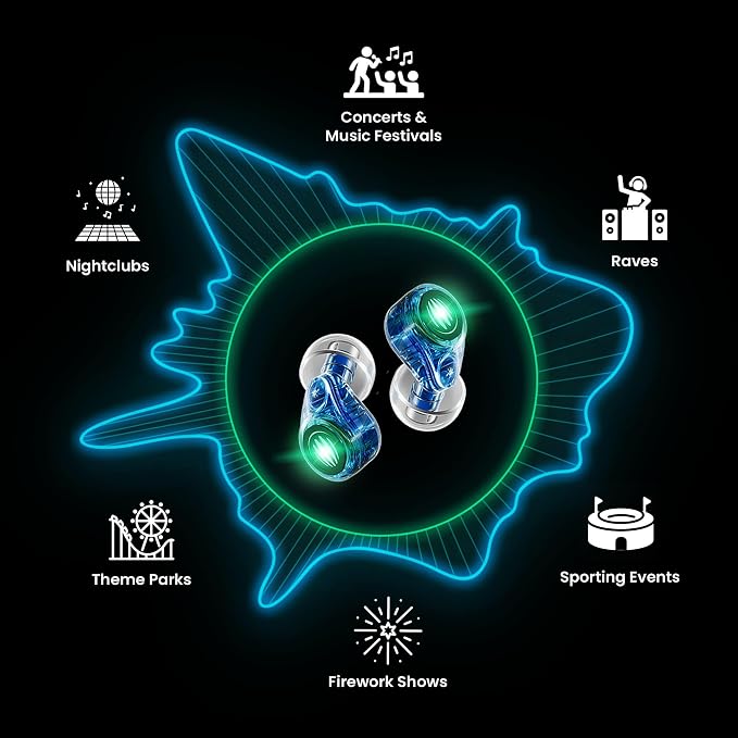 Eargasm Earlights Light Up High Fidelity LED Earplugs - Image 9