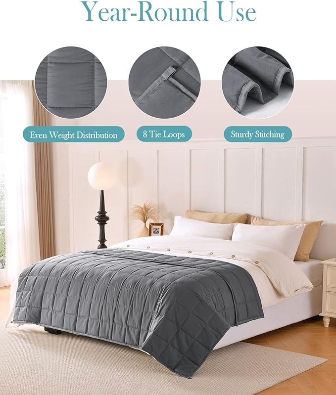 Topblan Weighted Blanket for Adults, Breathable Ultra Soft 15lbs Weighted - Image 4
