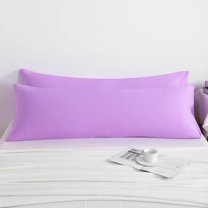 NTBAY Body Pillow Cases Set, 2 Pack Brushed Microfiber 20x54 Inches, Stain - Image 4