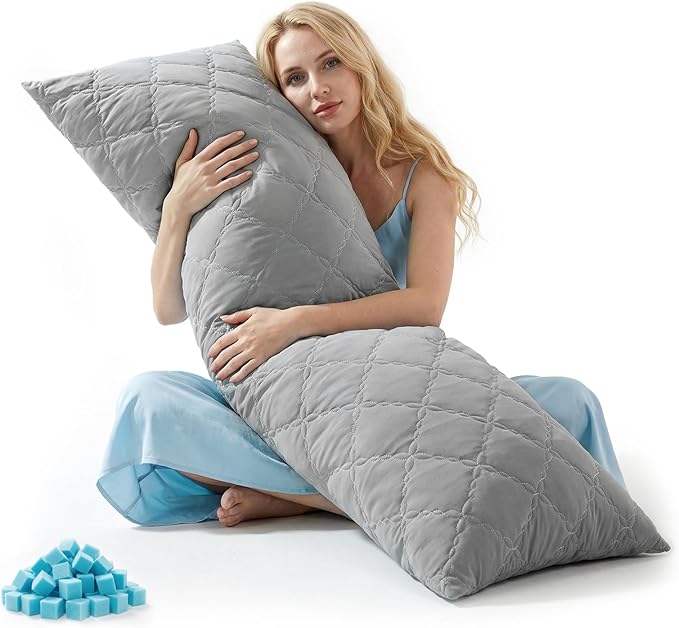 BEDELITE Cooling Body Pillow for Adults, Creative Ultra Soft Cool-Touch Quilted by BEDELITE