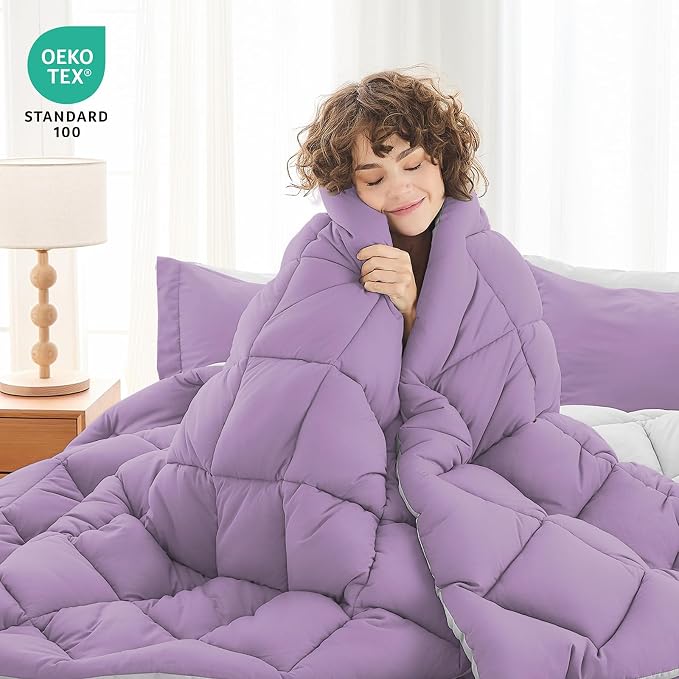 MUXHOMO 5 Pieces Twin XL Comforter Set, Reversible Bed in a Bag Twin XL Size - Image 2