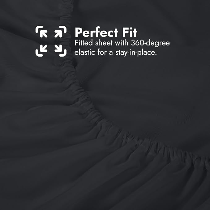 Royale Linens Extra Deep Pocket Full Fitted Sheet Only - Image 6