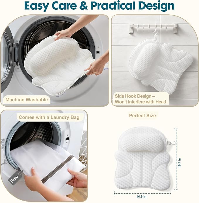 Bath Pillow Bathtub Pillow, Luxury Bath Pillows - Image 6