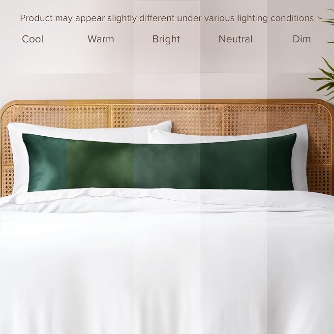 Bare Home 100% Rayon Made from Bamboo Luxury Body Size Cooling Pillowcase - Image 7