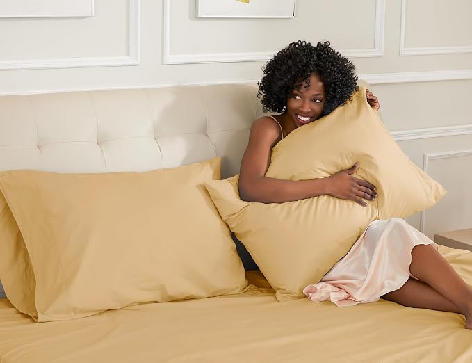 Sunflower Queen Pillowcases Set of 2, 100% Cotton Queen Size Pillow Cases 2 - Image 3