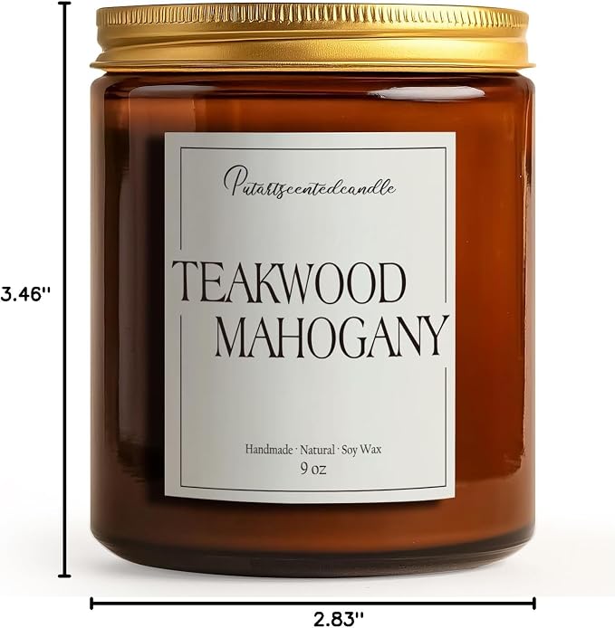 Mahogany & Teakwood Highly Scented Candles - Image 9